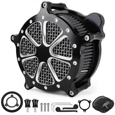 M8 High Airflow Air Cleaner Kit for Harley-Davidson Touring Trike 2017+ & Softail 2018+,Street Glide Road Glide Road King Air Intake Filter Kit with Washable Reusable Cotton Filter