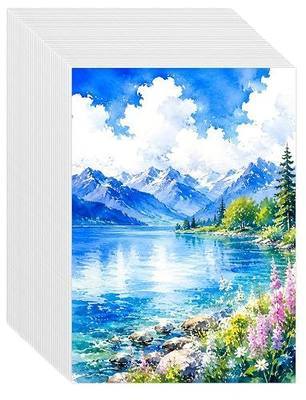 82 Sheets Watercolor Paper Bulk 5"x7", 110lb/230gsm Cold Press Thick Water Color Paper for Child Students Adult, Good Water Absorption, Art Paper for Watercolor Drawing Painting Markers