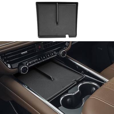 ECOZEN Center Console Storage Tray For 2025-2026 Chevy Tahoe/Suburban - Middle Console Organizer Tray Under Screen Storage Pad Compatible with 2025-2026 Tahoe Suburban Accessories