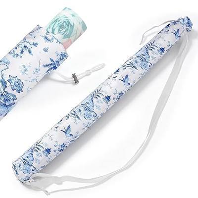 35.4 Inch Mahjong Mat Bag, Adjustable Dual Shoulder Straps, Blue White Floral Porcelain Canvas Storage Bag, Organizer for Mahjong Rack, Board Game, Tripod, Multi-Purpose Storage Bag (Bag Only)