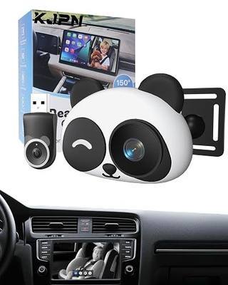 Carplay Baby Car Camera Monitor for Wireless Backseat Babycam | Plug&Play 1080p HD Split Screen Navigation for Parents&Pet Owners Safety Infants