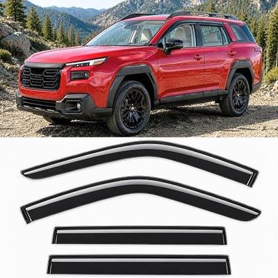 2026 2027 Tape-On Rain Guards for Subaru Outback Side Window Visor Deflectors Premium Limited Touring XT Wilderness, Durable Tinted Vent Shades