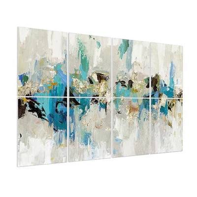 Olanglab Art Acoustic Panels, 48" x 32" Sound Absorbing Wall Panels for Decorative Acoustic Wall Panels 8 Pack Soundproof Wall Art, Abstract Art