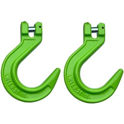Lyplus 2 Pack 3/8" G80 Clevis Foundry Hook, 7055 LBS WLL for Towing & Rigging | Forged G80 Alloy Steel with 7055 LBS WLL. Built for towing, recovery, lifting and industrial rigging.