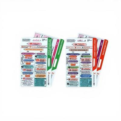 ACLS & PALS Badge Buddy 4-Card Set – Advanced Cardiovascular Life Support & Pediatric Life Support Reference Cards, EKG Reference, Emergency Algorithms for Nurses, EMT, Paramedics, ICU, ER