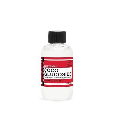 Coco Glucoside Surfactant 4 fl oz, Cosmetic Grade Plant-Based Nonionic Cleansing Agent, Sulfate-Free Foam Booster for DIY Shampoo, Body Wash, Facial Cleanser