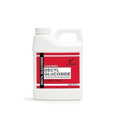 Decyl Glucoside Surfactant 16 fl oz, Cosmetic Grade Plant-Based Nonionic Surfactant, Mild Sulfate-Free Foam Booster for Shampoo, Body Wash, Sensitive Skin Cleanser