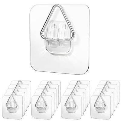 20 Pack Adhesive Plate Hangers for the Wall | Premium Plate Hanger, Invisible Picture Hangers for Hanging Plates and Pictures