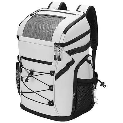 30L Cooler Backpack for Men Women, Leak Proof & Waterproof, Double Decker Insulated Backpack Cooler for Beach Camping Picnic (7.93 Gal, 48 Can)
