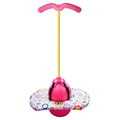 Pogo Ball with Handle Pink, Pogo Stick Pogo Jumper for Kids Ages 6 & Up, Great Gifts for Boys and Girls, with Pump and Strong Grip Deck