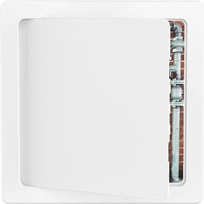 22''x22''Drywall Access Panel - Heavy Duty Hinged Wall Ceiling Door | Easy Open Removable White Inspection Cover for Plumbing HVAC Electrical Maintenance, Impact-Resistant Plastic Hole Access