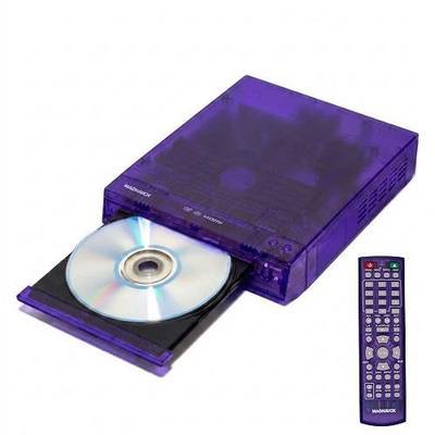 Magnavox, Translucent DVD Player with HDMI Cable Included, Multi Format DVD CD MP3 Player, HDMI Output, Remote Control, PAL/NTSC Compatible, 2 Channel Audio