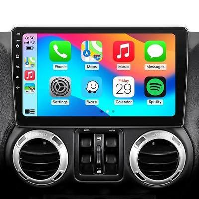 Car Stereo Radio Upgrade for Jeep Wrangler JK 2007-2018 Replacement 2+64G Android 15 Head Unit with 10 Inch Touch Screen CarPlay Android Auto Backup Camera