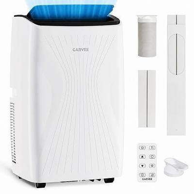 14,000 BTU Portable Air Conditioner, 4-IN-1 Portable AC Unit for Large Rooms Up to 750 Sq. Ft. with Cooling, Dehumidifier, Fan, Sleep, Auto Swing, LED Display, 24H Timer, Remote & Installation Kits