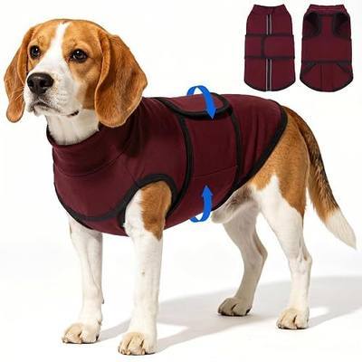 Nanaki Calming Stress Relief Dog Anxiety Vest Jacket that Soothes Puppy | Gentle pressure,Reflective strip,Adjustable,Peaceful sleep & grooming,Ease separation anxiety,for storm,fireworks,loud noise