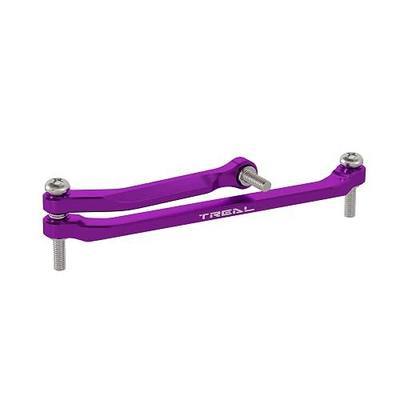Treal 7075 Aluminum Front Steering Links for Axial SCX30(Purple)