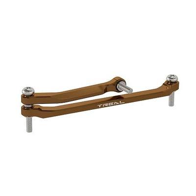 TREAL 7075 Aluminum Front Steering Links for Axial SCX30(Bronze)