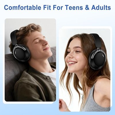 Over Ear Samsung Wireless Headphones Bluetooth Head Phones for Samsung Galaxy S26 Ultra S26+ S25 FE A37 A57 A17 A16 A36, Foldable 40H Playtime Noise Cancelling Headset Over the Ear with Microphone