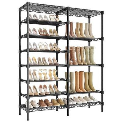 VIPEK S2 Pro Shoe Rack, 13-Tier Large Capacity Wide Shoe Organizer, Black | Metal Heavy Duty Shoe Storage Shelf, Adjustable & Detachable Boot Shoe Cabinet for Entryway/Closet/Bedroom, 880 lbs
