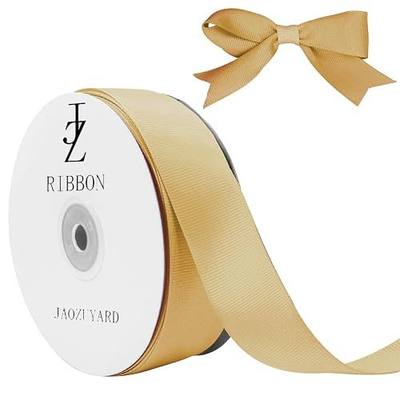Gold Grosgrain Ribbon 1-1/2 Inch X 50 Yards | Gold Grosgrain Ribbon For Crafts, Gift Wrapping, Hair Accessories, Wedding Decor, Bow Making