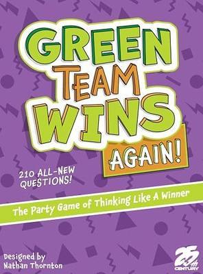 25th Century Games Green Team Wins Again Ages 10+ | 3-12 Players | Fast-Paced Group Trivia & Voting Game | Dry-Erase Boards & 210 Question Cards