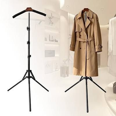 28-61" Adjustable Clothing Display Stand T-Shirt Mannequin Torso Rack | Shirt Display Stand for Dress Coat Cap Gown Graduation Clothes Garment Foldable for Craft Fairs, Boutiques, Retail Vendors
