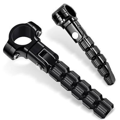 Amazicha Highway Pegs CNC Motorcycle Foot Pegs Stainless Steel 1in 1-1/4in 25mm 32mm Fit for Harley Davidson BMW Honda Suzuki Kawasaki Engine Guards Crash Bars