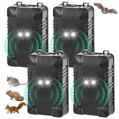 Ultrasonic Rodent Repellent for Car Engine, 4 Pack Battery Powered Mouse Repellent for Cars Under Hood Mouse Deterrent with Flashing Lights,Keep Mice Rats Squirrels Out of Garage Outdoors Indoors