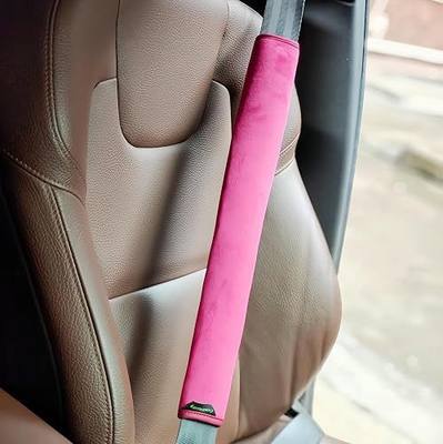 2 Pack Extra Long 19.8 Inch Car Seat Belt Covers, Soft Breathable Seatbelt Shoulder Pads for Universal Safety Strap Cushion Protector All Cars, Reduce Neck & Shoulder Rubbing,