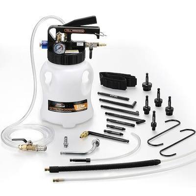 FOUR UNCLES 3L Pneumatic Transmission Fluid Pump with ATF Adapters | 3L Compact Design, Pneumatic Operation, ATF Adapter Kit, Fast Fluid Filling, Garage Service Tool