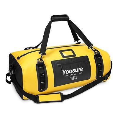 33L/55L/70L Motorcycle Tail Bag Airtight Zipper, Stormproof Waterproof Zipper Bag, Heavy Duty Stackable Rear Rack Luggage for Touring, Jet Ski, SUP, Camping
