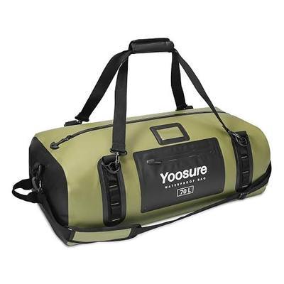 33L/55L/70L Motorcycle Tail Bag Airtight Zipper, Stormproof Waterproof Zipper Bag, Heavy Duty Stackable Rear Rack Luggage for Touring, Jet Ski, SUP, Camping
