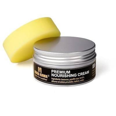 Masa Kawa Leather Care Conditioner Nourishing Cream Rejuvenator Kit | Leather Moisturizer Rejuvenator Polish Cleaner, Care Balm for Leather Bags, Car Seats, Shoes, Jacket, Furniture Protection