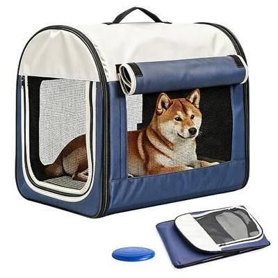 Collapsible Dog Crate for Small to Medium Dogs (Under 30lbs) | Portable Travel Dog kennel, Soft Sided Foldable Dog Crates for Car Indoor Outdoor, 22.8 x 19.7 x 18.9 Inch