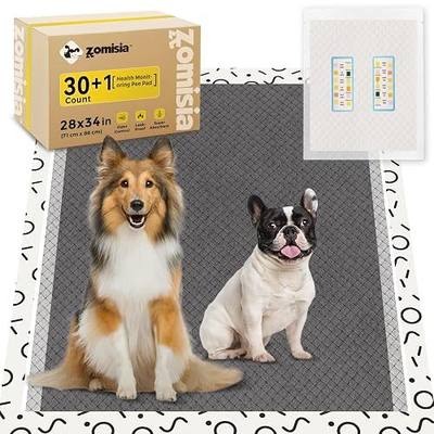 ZOMISIA Charcoal Puppy Pads 28x34 30 Counts + 1 Extra Health Monitoring Pee Pad