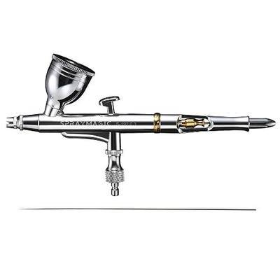 SPRAYMAGIC Airbrush Pen, 0.3mm Fine Spray Airbrush with Ergonomic Trigger & Detachable Cup for Illustration Automotive Textile Cake Decor