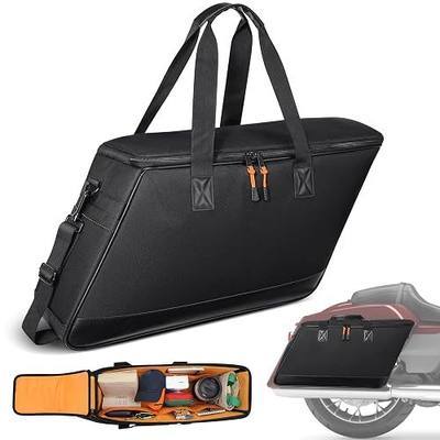 Amazicha Saddlebag Liner Bags 2 Pcs Hard Saddle Bags Insert Storage Bag 900D Oxford Motorcycle Saddlebag Organizer Fit for Harley Touring Road Glide Street Glide Road King Electra Glide 1993-2025