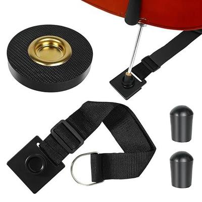 PINKDEER 4-Piece Cello Endpin Anchor Set: Cello Rock Stop with Reinforced Brass Cup & Anti-Slip Rubber Base, Cello Endpin Stopper with Adjustable Strap, 2 Cello Endpin Rubber Tip Floor Protectors