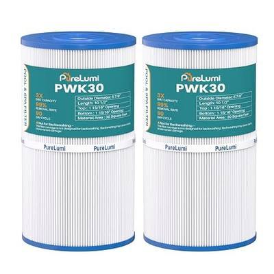 PWK30 Spa Filter Replaces 31489, FC-3915, P/N0969601, 71825, 73178, 2 Pack | Compatible with C-6430,73250, Hot Spring Spa Filter, 30 sq. ft. Easy-Rinse Design, 10+ Cleaning Cycles