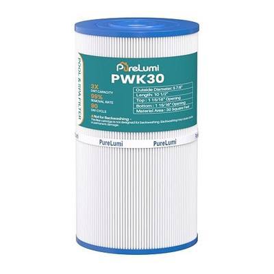 PWK30 Spa Filter Replaces 31489, FC-3915, P/N0969601, 71825, 73178, 1 Pack | Compatible with C-6430,73250, Hot Spring Spa Filter, 30 sq. ft. Easy-Rinse Design, 10+ Cleaning Cycles
