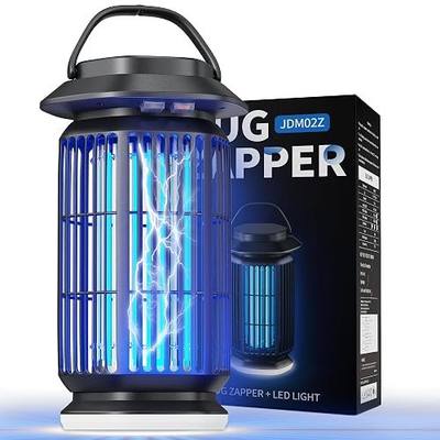 2-in-1 Bug Zapper Indoor & Outdoor with LED Night Light, 4000V Electric Mosquito Zapper, Insect Fly Trapper, Covers 2100 sq ft, Mosquito Killer with 365nm UV Trap for Patio, Garage, Backyard, Porch