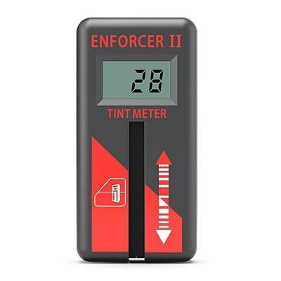 Window Tint Meter for Cars, ±2% Accuracy, Fast Digital Window Tint Meter, 0–100% Range VLT Tester, Pocket-Sized, for Vehicle Inspection & Auto Shop & Film Measurement (Black & Crimson)