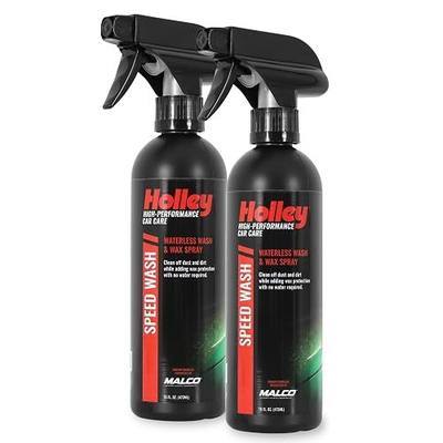 Holley Speed Wash - Waterless Wash & Wax Spray - High-Performance Car Care, Exterior Cleaning Solution with Carnauba Wax - Works on All Surfaces, for All Car Types - 16 oz. (2 Pack)