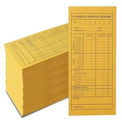 28lb 500Pcs Cash Deposit Envelopes with Self Seal Closure – Cash Envelopes for Small Businesses, 9 1/2 x 4 Money Envelopes for Retailers & Restaurants
