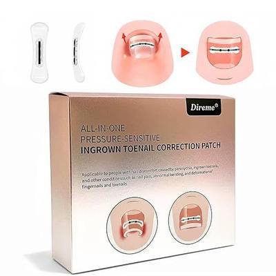 Upgrade Ingrown Toenail Treatment for Curved Toenail (0.6/0.7in) | Ingrown Toenail Removal Kit, Ingrown Toenail Corrector at Home,Nail Tools Designed Specifically to Correct