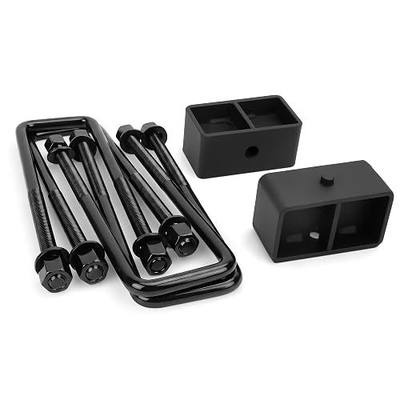 KSP 3in Rear Leveling Lift Block for Tacoma Tundra Leaf Spring, Carbon Steel Lifted Block and Extended U Bolts Compatible with Toyota Tacoma 2005-2023,Tundra 1999-2021 2WD 4WD 6 Lug Vehicle