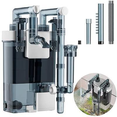 Hang on Back Aquarium Filter for Fish Tanks,Small (5w, 5–10 gal) | 79 GPH, Adjustable Flow Fish Tank Filter with Surface Skimmer, 3-Stage Filtration, Anti-Clog, Duckbill and Spray Nozzles