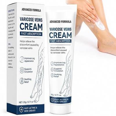 Vigorder Varicose Veins Treatment for Legs, Varicose Veins Cream for Spider Veins, Helps Improve Circulation, Relieves Tired Heavy Feeling, Moisturizing Support for Daily Leg Care