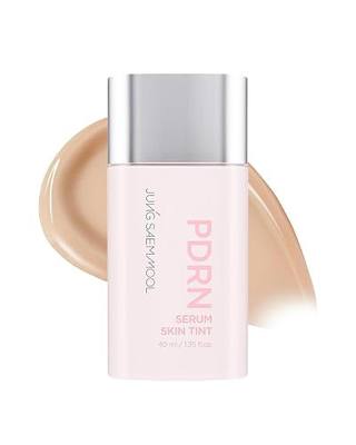 JUNG SAEM MOOL PDRN Serum Skin Tint, Lightweight Dewy Radiance Glow, Buildable Coverage, PDRN-infused Skincare Formula, 24H Hydration, Skin Barrier Support (1.35 fl oz | 40 ml) 21C