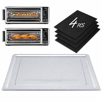 Replacement Crumb Tray Suitable for Ninja Foodi SP101 SP151 Air Fryer Toaster Oven, Includes 4 Pack Reusable Non-Stick Oven Liners, Heat Resistant & Dishwasher Safe Accessories